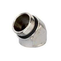 20mm Solid Elbow 45º | Nickel Plated Brass | Male/Female Threaded Ends | Durable Design by Tradepro Australia