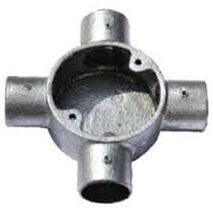 40mm 4-Way Junction Box | Durable Galvanised Steel | Corrosion Resistant | Ideal for Electrical Installations by Tradepro Australia Pty Ltd