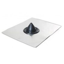 Lead Vertical Boot for Tiled Roofs | 12-125mm Pipe Compatibility | Durable Lead Construction | Black Finish by Tradepro Australia Pty Ltd