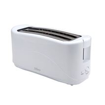 4 Slice White Toaster | 1300W Power | 7 Browning Settings | Cool Touch Exterior by GAF