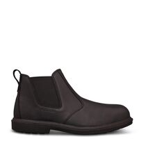 Black Elastic Sided Work Boot | Steel Toe Cap | Slip Resistant | Water Resistant by Oliver