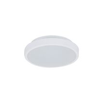 EASY-25 Round 10W 250MM Tricolour LED Dimmable IP54 Oyster Light - White