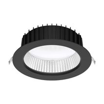 NEO-PRO Round 35W Recessed Dimmable LED Tricolour IP65 Downlight - Black
