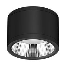 NEO-PRO Round 35W Surface Mount Dimmable LED Tricolour IP65 Downlight - Black
