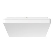SUNSET-400 Square 35W 400MM LED Tricolour Dimmable IP54 Oyster Light - White