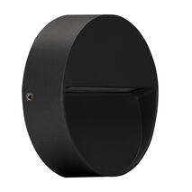 ZEKE-4-4W-RND Round Surface Mounted LED Steplight -Black