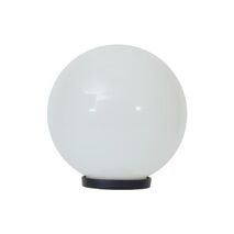 Polysphere 200mm Sphere 240V Polycarbonate Garden Light - Black Base - E27