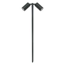 Shadow 2 Light Adjustable 12V MR16 Path Spike - Textured Black