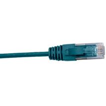 Cat6 Slim Green Patch Lead | 0.3 Metre | 4 Pair Unshielded | RJ45 to RJ45 by Cabac