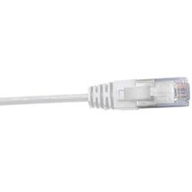 Cat6 Slim Patch Lead 0.5 Metre | 4 Pair Unshielded | White by Cabac
