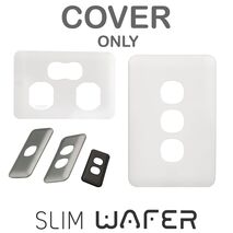 Switch 1 Gang 10 Amp | Slim Wafer Cover | Black by Transco