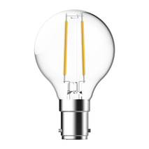 FANCY ROUND 4.2W DIMMABLE  LED FILAMENT LAMP CLEAR 240V - B15