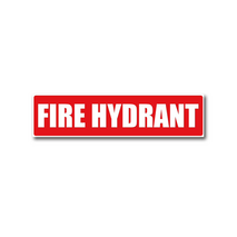 Self-Adhesive PVC Fire Hydrant Location Label | UV-Protected | Easy Application | Clear Visibility by Firebox
