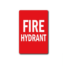 PVC Fire Hydrant Location Sign | UV-Protected | Clear Visibility | Single Unit Packaging by Firebox