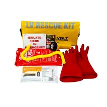 Low Voltage Rescue Kit | Rated up to 1000V | Insulated Gloves & Fire Blanket | Hi-Vis Bag by Firebox