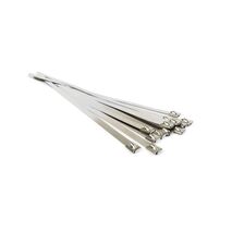 Fire Rated Stainless Steel Cable Ties | 200mm Length | 2HR Fire Rating | Pack of 100 by Firebox