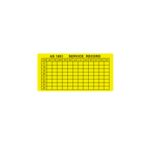 AS1851 Adhesive Maintenance Tag | Compliant with AS1851 Standards | Easy Attachment | Bulk Pack Available | Firebox