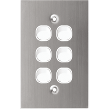 Five Gang Stainless Steel Switch | Durable Construction | Vertical Design by Dexton