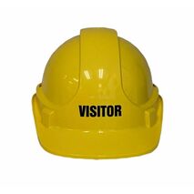Visitor Hardhat | Premium ABS Plastic | Six-Point Harness & Rain Gutter | Yellow by Firebox