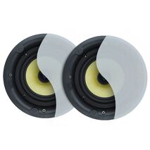 8 inch 2 way 200watts rimless in-ceiling speakers with magnetic removeble grille