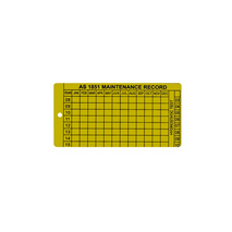AS1851 Aluminium Maintenance Tag | Durable Aluminium | AS1851 Compliant | Bulk Packaging Options by Firebox
