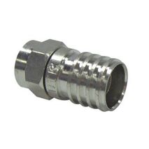 Plug F Crimp Connector | 100 Pack | Durable Design & Easy Installation by FOXAP