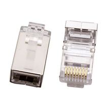 RJ45 8P8C Plug C5E Solid STP | 10 Pack | High Performance by Unbranded