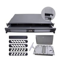 1RU Sliding Fibre Enclosure Kit | Coupler Panels & Splice Cassette | Compact Design by FOBOT