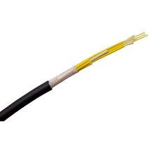 Fibre 6 Core Singlemode Tactical Cable | Indoor/Outdoor Use | Black PU Jacket by MSS