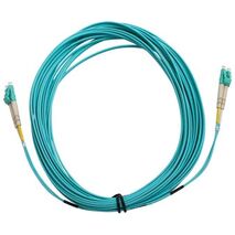 Fibre Patch Lead LC-LC OM3 | 10 Metre | Aqua LSZH | 2mm Duplex by MSS