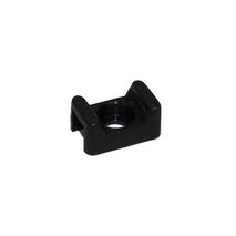 Cabac Nylon 66 Screw Mount 5mm Wide Cable Tie UV Black
