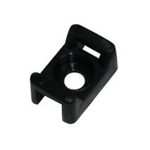 Cabac Nylon 66 Screw Mount 9mm Wide Cable Tie UV Black