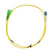 MSS Fibre SCA - LC Singlemode 5 Metre Yellow LSZH 2mm Duplex Fibre Patch Lead