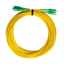 MSS Fibre SCA - SCA Singlemode 10 Metre Yellow LSZH 3mm Duplex Fibre Patch Lead