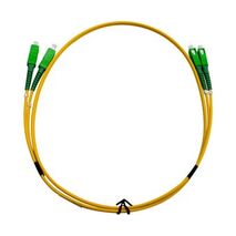 MSS Fibre SCA - SCA Singlemode 1 Metre Yellow LSZH 3mm Duplex Fibre Patch Lead