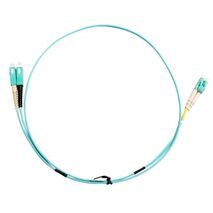 Fibre Patch Lead SC to LC | 5 Metre | OM3 Aqua | 2mm Duplex by MSS