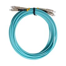 Fibre Patch Lead SC-SC OM3 | 10 Metre Length | Aqua LSZH | 3mm Duplex by MSS