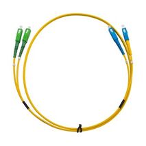 MSS Fibre SC - SCA Singlemode 2 Metre Yellow LSZH 3mm Duplex Fibre Patch Lead