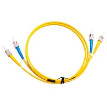 MSS Fibre ST - ST Singlemode 0.5 Metre Yellow LSZH 3mm Duplex Fibre Patch Lead