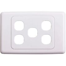 Wall Plate 5 Gang | Durable Design | Easy Installation | Versatile Use by Homeware