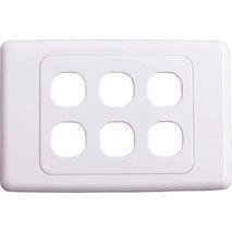 Wall Plate 6 Gang | Durable Design | Easy Installation | Versatile Use by BrandName