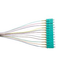 Fibre Pigtails OM3 50um 12-Fibre SC | 900um | High Performance | 12 Pack by MSS