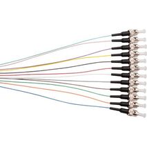 Fibre Pigtails 12 Pack | OM1 62.5um | ST Connectors | 900um Jacket by MSS