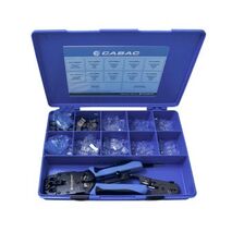 RJ Plug Kit with Crimp Tool & Variety of Connectors | Ideal for Networking | RJ-KIT1 by BrandName