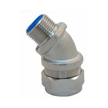FITTING CLT/CETX 45DEG STRAIGHT FIXED EXTERNAL THREAD STAINLESS STEEL M50