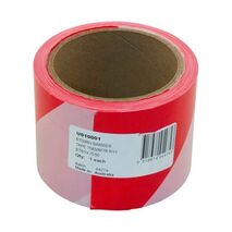 TAPE BARRIER 75MM X 50M RED / WHITE
