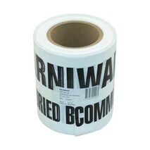 TAPE UNDERGROUND COMMS NON-DETECTABLE 150MM X 100M WHITE