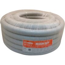 Tripac Medium Duty PVC Corrugated Conduit Grey 40mm X 25m