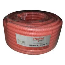Tripac Heavy Duty PVC Corrugated Conduit Orange 20mm X 50m