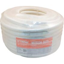 Tripac Medium Duty PVC Communications Corrugated Conduit White 20mm X 50m